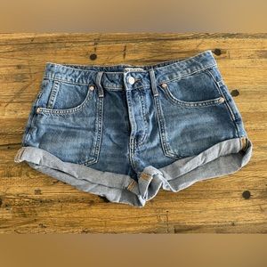 Free people Beginners luck slouch shorts.